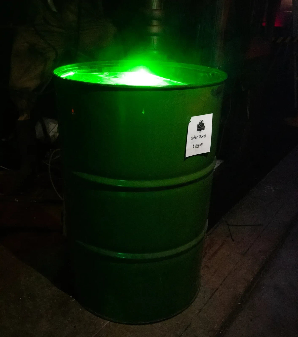 Gator Barrel Animatronic Halloween prop