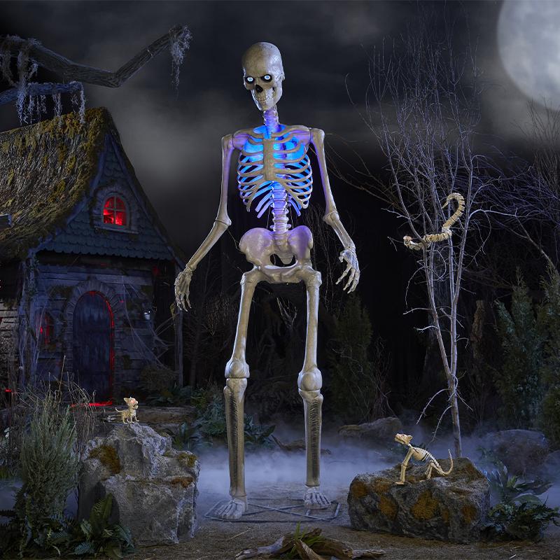 12 ft. Giant-Sized Animated LED Skelly